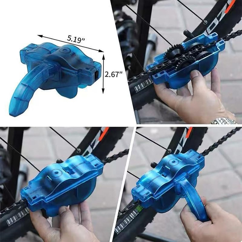 Chain Brush, Gear Cleaning Brush, Bicycle, Set of 4, Multifunctional,