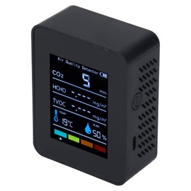LCD TVOC HCHO CO2 Detector, Real Time Detection, Compact Design, Accurate Display, Air Quality Monitoring Meter, for Agricultural Growing, Greenhouse Growing