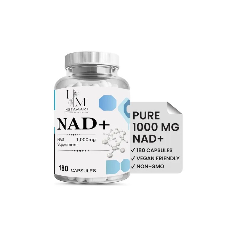 Instamart Suplemento Nad+, 1000 Mg, 180 Cápsulas