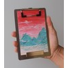 Stainless Steel Magnetic Clipboard with Pen - Multiple Sizes, Magnetic