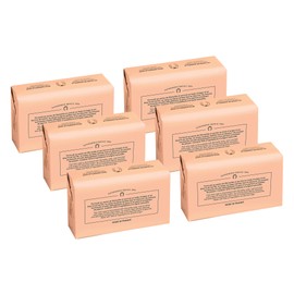 Fer à Cheval Marseille Soap Gentle Perfumed Soap Bar Set of 6, Amber Jasmine Scent, 125 g/4.41 oz, Hypoallergenic, Made in France