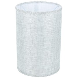Light Grey Round Linen Lamp Shade for Table and Floor Lamps - Stylish Replacement Cover for Home Bedroom and Living Room Lighting