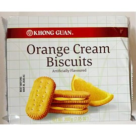 Orange Cream Biscuits, Artificially Flavored, 7.05 Oz,Pack of 3