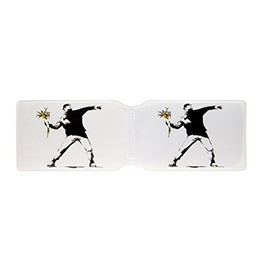 Banksy Flower Thrower Oyster Card Holder