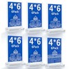 MQMCPDS Acrylic Sign Holder 4x6 Inch (6-Pack) - Premium Vertical