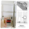 TEHAUX 2pcs Refrigerator Handle Replacement Kit Durable Plastic Support for