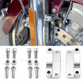 RI 21" Front Fender Bracket Billet Spacers for Harley Touring FLHT/FLHR 2003-2013