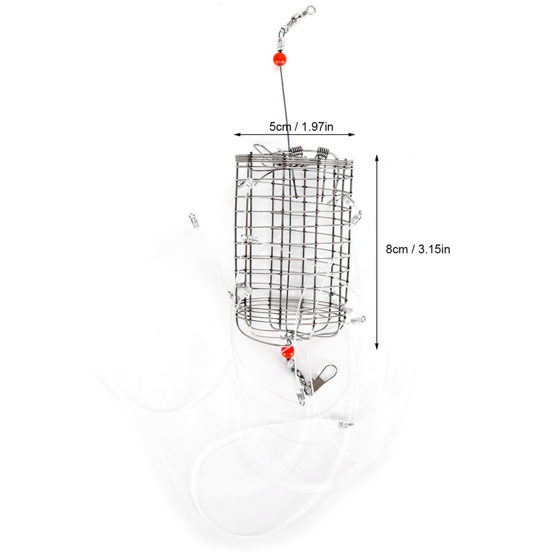 Crab Snares with 8 Loops Reusable Cylindrical Stainless Steel Wire