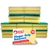10pk Heavy Duty Sponge Scourer with Finger Grip | Sponges