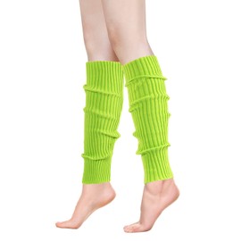 ONUPGO Leg Warmers for Women 80s Eighty's Party Junior Neon Ribbed Leg Warmers for Girls Fashion Winter Leg Long Socks