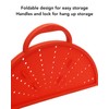 AirHood Silicone Splatter Screen, 2-in-1 Trivet & Splatter Screen, Orange