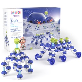 KUB Planet Magnetic Building Set - Astral Neon