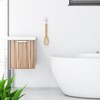 Relaxdays Back Brush, Double-Sided Shower Brush, 37 cm Long, Natural