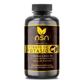 Nsn Citrato De Potasio | Con Pulpa De Plátano | 550 Mg Sabor Sin Sabor