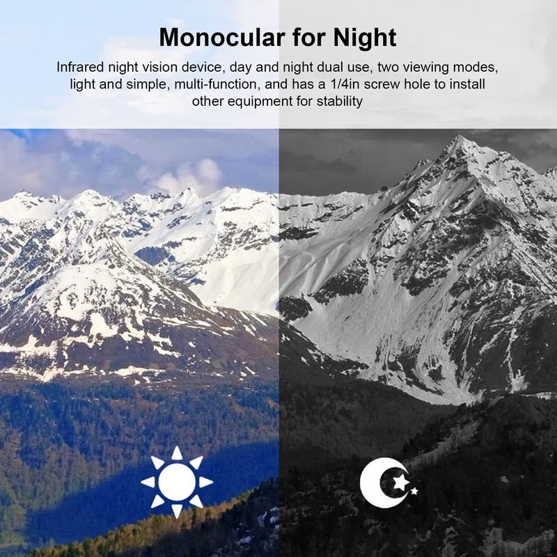 NV1000 Digital Night Vision Monocular Infrared Monoculars for Both Day