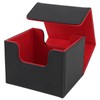 Card Storage Box Multipurpose Large Capacity Flip Side Insert PU