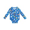 DREAMHALO Baby Boys Long Sleeve Bodysuit-Viscose Made from Bamboo, Side-Snap