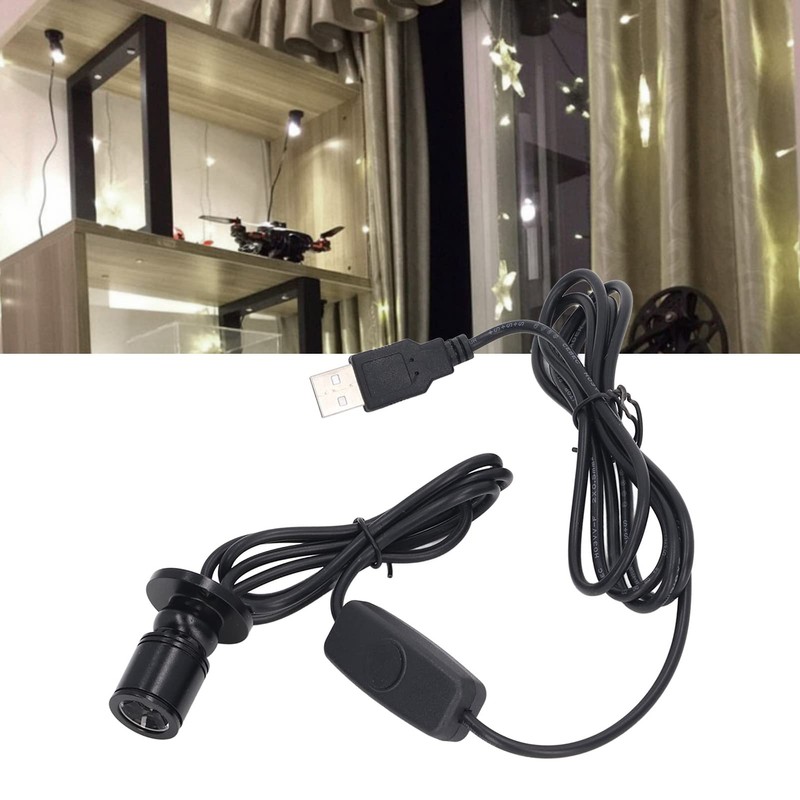 HilBeliFU 5V USB Mini Spotlight with Screws, Dimmable Mini Spot