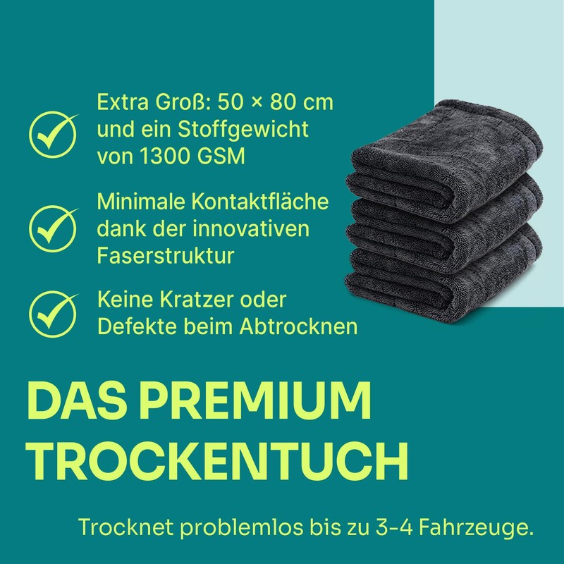 Liquid Elements Car Drying Cloth Premium Black Hole XL 1300