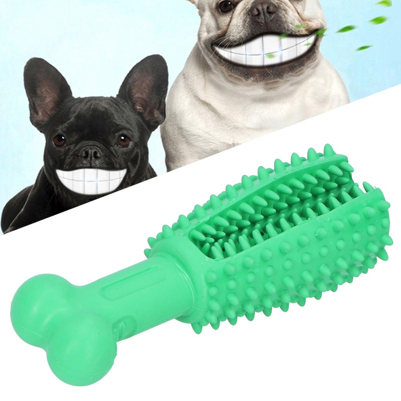 Pet Dog Rubber Safety Molar Cleaning Tooth Rod Playing Biting