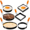 Patelai 6 Pcs Egg Ring Pancake Ring Set Stainless Steel