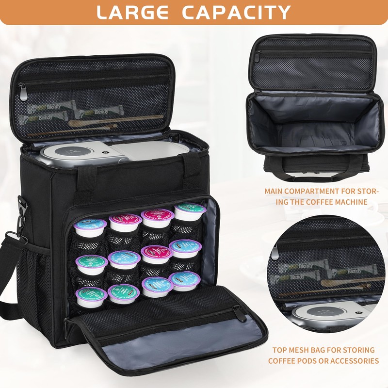 OUUTMEE Coffee Maker Carrying Bag Compatible with Keurig K-Mini or