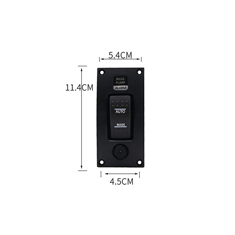 XIAOJUN 12-24V Bilge Pump Switch Waterproof Alarm Ship Deck Cleaning