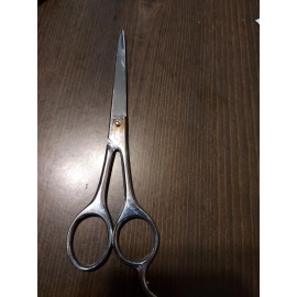 H.J. Teilmann Solingen Germany  Razor Silver Steel  6-3/4" Hair Scissor