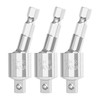 FOCMKEAS 2PCS Power Drill Sockets Adapter 1/4" Impact Square Drive