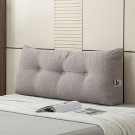 MTMR Headboard Pillow Dorm Wedge Pillow Headboard Twin XL Sleeping Long Backrest Pillow for Mattress Gap Filler Dorm Essentials for Guys