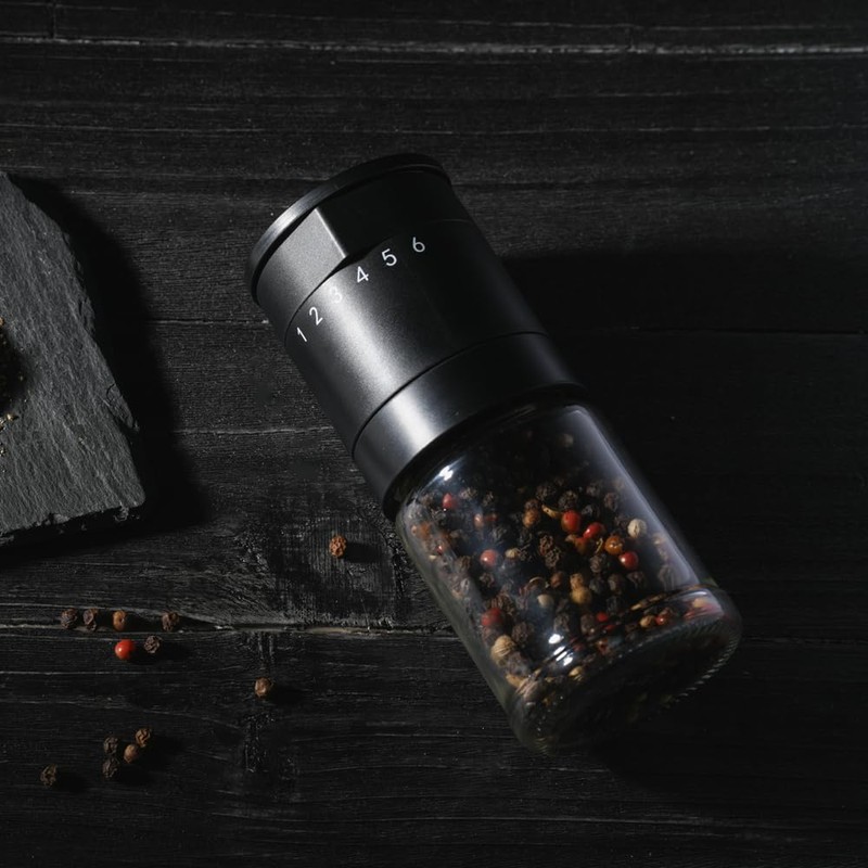 Mr YD Manual Salt and Pepper Grinder - 6 Adjustable