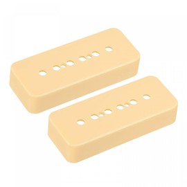 sourcing map Guitar Pickup Cover 50mm Pole P90 Double Coil Pickup Plastic Closed Shell for Electric Guitar Cream 2 Pack