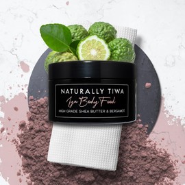 Naturally Tribal Skincare IYA Body Food 250ml Intensely Hydrating Moisturiser for Rosacea, Brightens Skin, Anti-Aging Properties, Bergamot + Shea Butter, Chemotherapy Skincare + Vegan + Cruelty Free