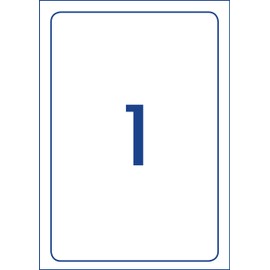 Avery A6 Shipping Labels for Laser & Inkjet Printers - Printable Packaging, Shipping & Address Labels - Mailing Stickers - Small Business Supplies - White, 105 x 148 mm, 25 Labels (959406 / L7175)