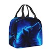 PrelerDIY Blue Galaxy Wolf Lunch Box Insulated Meal Bag Lunch