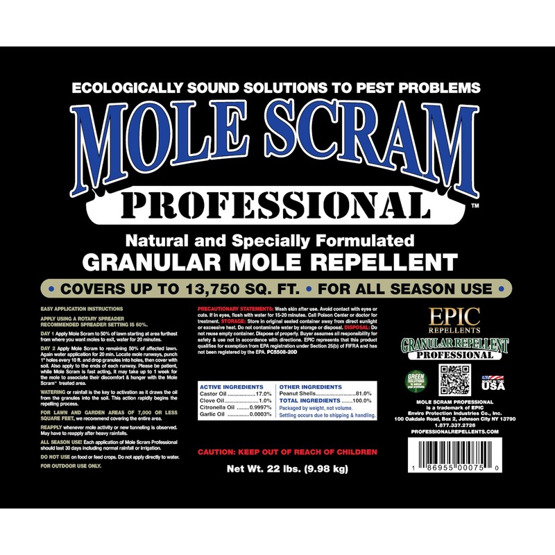 EPIC Repellents Professional Mole Scram 22lb Bucket