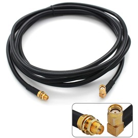 CasaCam antenna extension cord 10 feet black for all CasaCam Outdoor Security Cameras (VS802/VS1002/VS2072/VS2104/VS5072)