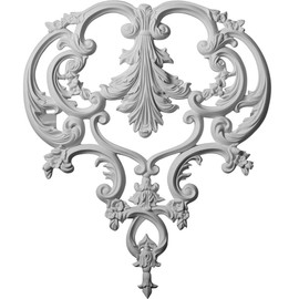 Ekena Millwork ONL21X26KI 21 1/4-Inch x 25 5/8-Inch x 1 1/4-Inch Kinsley Center Onlay,White