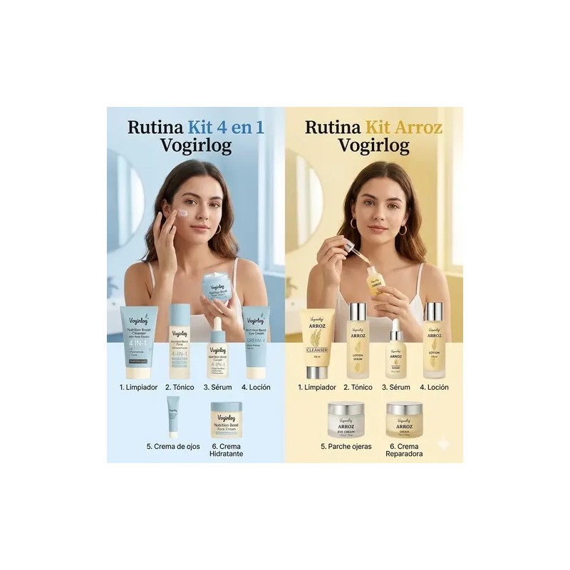 Kit Skincare Dúo Intensivo Sérum Arroz Y Rosa Vogirlog