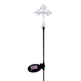 GSL SS-GSL-E2187 Cross Solar Light Landscape Garden Stake