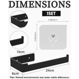 TPZORJX 1 Stück Edelstahl-Toilettenpapierhalter, gebohrt oder selbstklebend Toilettenpapierhalter Bad mit 2 Non-Tracking-Haken und Schrauben, geeignet für Küche und Bad, modernes Design