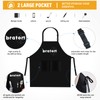 nomiou Barbecue Apron Black - Bratort - Gift for Men,