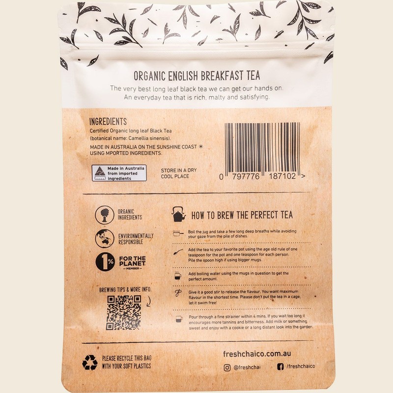 The Fresh Chai Co. Organic English Breakfast Loose Leaf Tea
