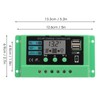 Solar Charge Controller PWM Panel Regulator Adjustable LCD Display 12V