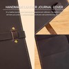 GDCELPA A6 Leather Binder Cover with Card Holder 6 Ring