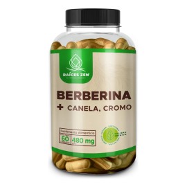 Berberina Cromo y Canela 60 Capsulas Para Mantener Niveles Estables de Azucar en Sangre Raices Zen Suplemento Súper Premium