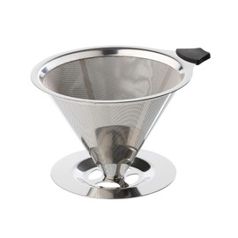 Cilio Permanent Filter for Coffee with Stand Stainless Steel