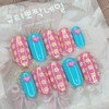Spring Flower Handmade Nail Tips - Oval XL / 봄꽃