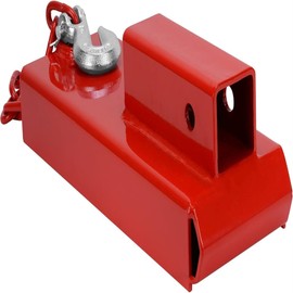 ALL-CARB 2 inch Forklift Trailer Hitch Receiver for Dual Pallet Forks Heavy Duty Steel 6500lbs Capacity