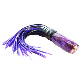 Deep Sea Fishing Trolling Lure for Marlin Tuna Mahi Mahi Wahoo Sailfish Saltwater Hard Fishing Lures Big Game Trolling Resin Lure for Trolling Fishing (Purple, Size 13Inch)